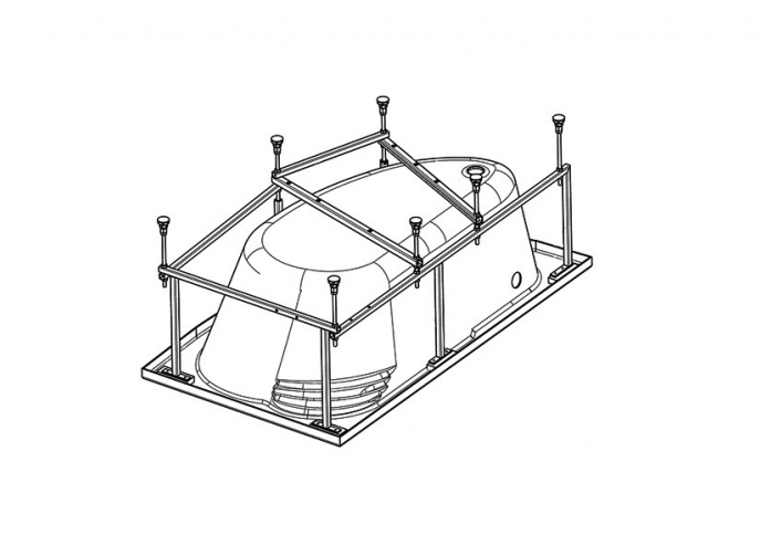 Монтажный комплект для ванны Santek Майорка XL 160х95 WH112429