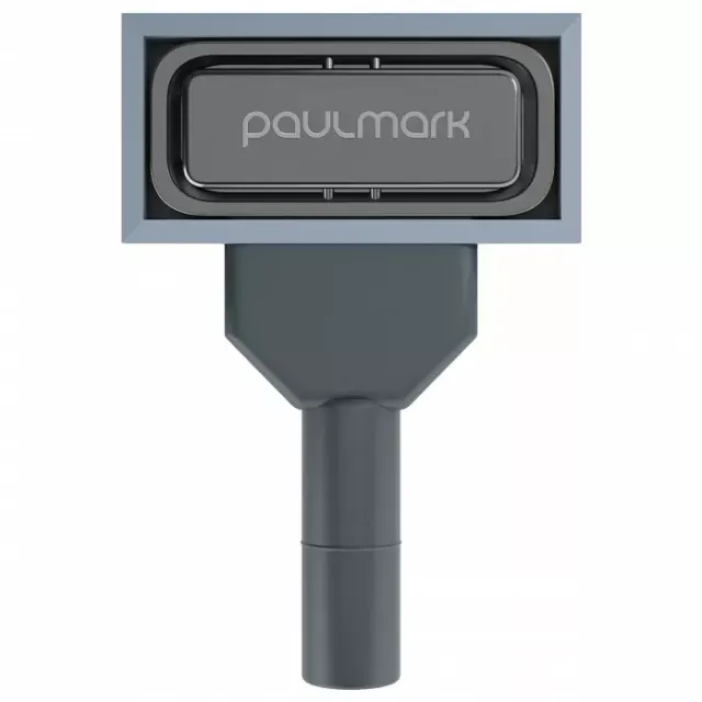 Перелив овальный с логотипом Paulmark , PM24-GM, вороненая сталь,
