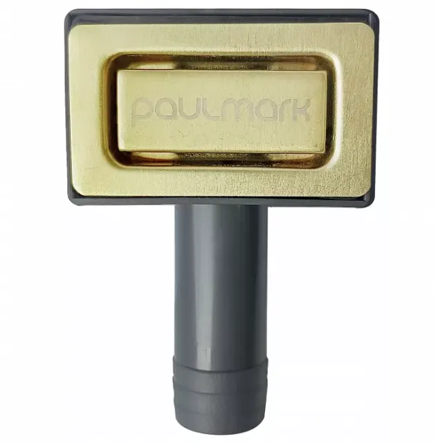 Перелив прямоугольный с логотипом Paulmark , PM22-LG, светлое золото,