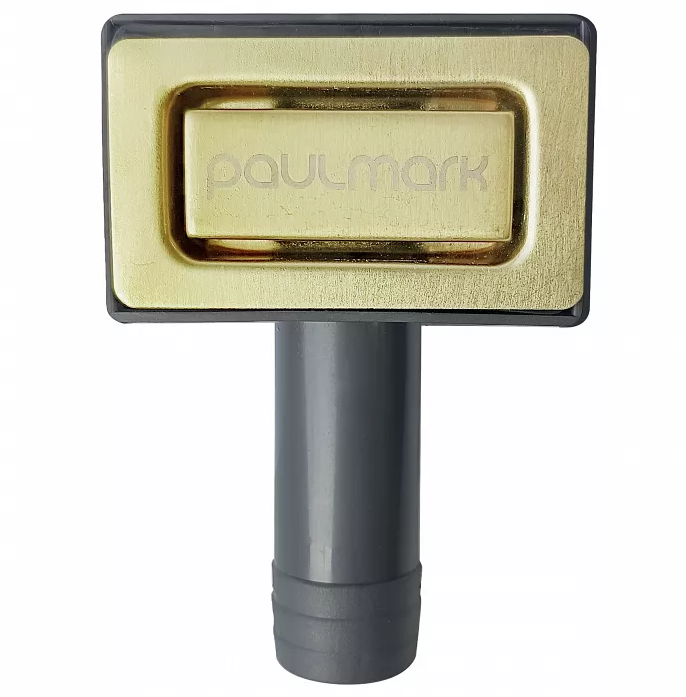 Перелив прямоугольный с логотипом Paulmark , PM22-LG, светлое золото,