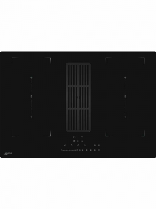 Индукционная панель с вытяжкой Hiberg i8-VM8 B (80см)