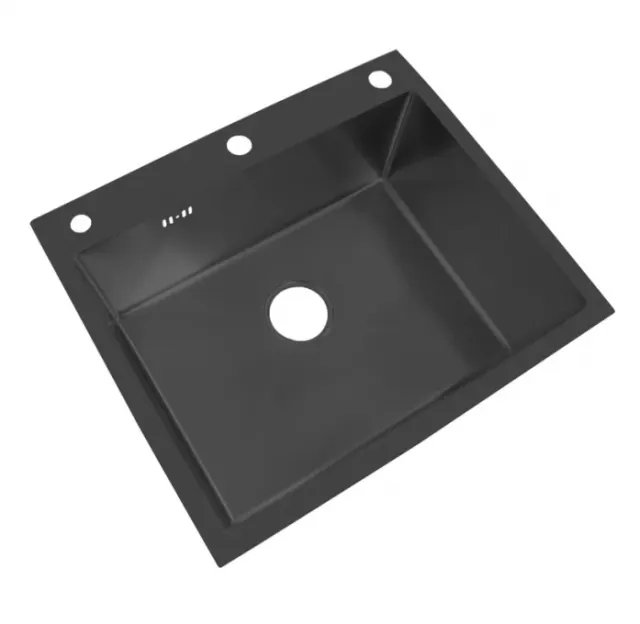 Мойка кухонная Stella Polar Кастельо KN605008 черная SP-00001890