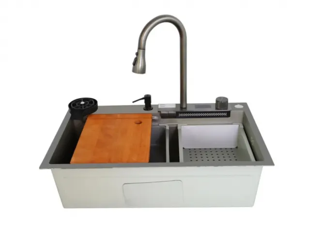 Мойка кухонная Stella Polar Оренсе KS754505 серый матовый