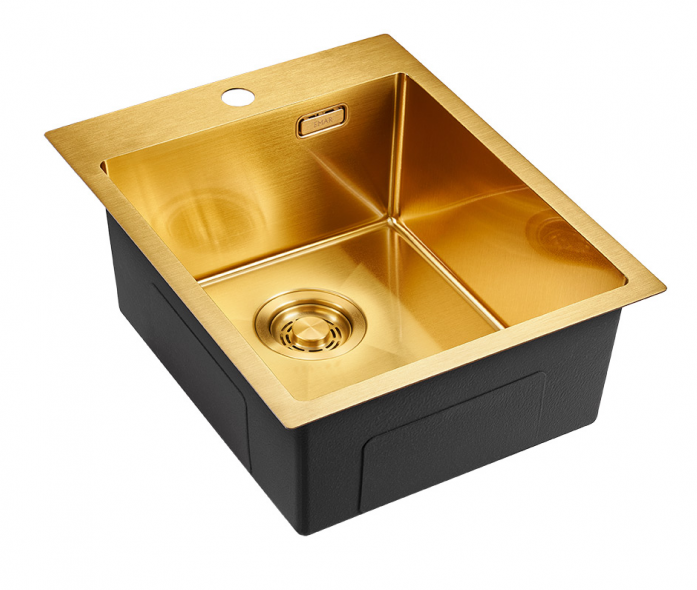 Кухонная мойка Emar EMB-128A PVD Nano Golden