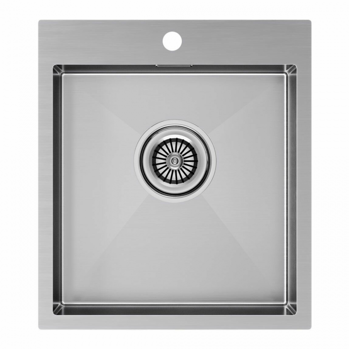 Мойка Paulmark нерж. сталь KRONER 45, PM214551-BS, брашированная сталь, 450х510мм,