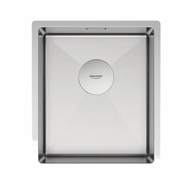 Мойка Paulmark нерж. сталь NEXT 38 UNI, PM213844-BS, брашированная сталь, 380х440мм,