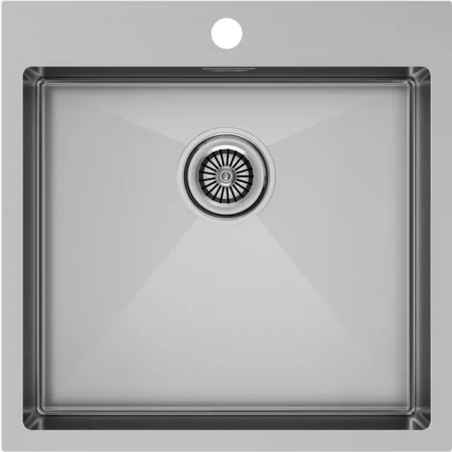 Кухонная мойка Paulmark Мойка нерж. сталь KRONER 51, PM215151-BS, брашированная сталь, 510х510мм,