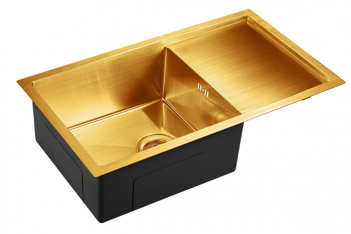 Кухонная мойка Emar EMB-124 PVD Nano Golden