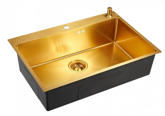 Кухонная мойка Emar EMB-125A PVD Nano Golden