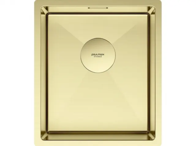 Мойка Paulmark нерж. сталь NEXT 38 UNI, PM213844-LG, светлое золото, 380х440мм,