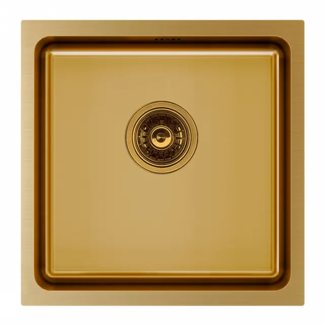 Мойка Paulmark нерж. сталь VISTA 44, PM304444-BG, брашированное золото, 440х440мм,