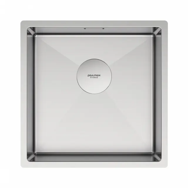 Кухонная мойка Paulmark Мойка нерж. сталь NEXT 44 UNI, PM214444-BS, брашированная сталь, 440х440мм,