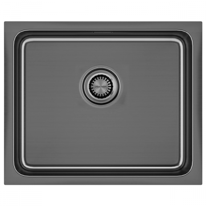 Мойка Paulmark нерж. сталь VISTA 54, PM305444-GM, вороненая сталь, 540х440мм,