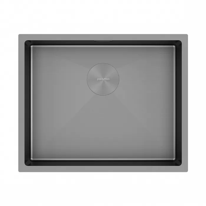 Кухонная мойка Paulmark Мойка нерж. сталь NEXT 54 UNI, PM215444-GM-M, матовая вороненая сталь, 540х440мм,