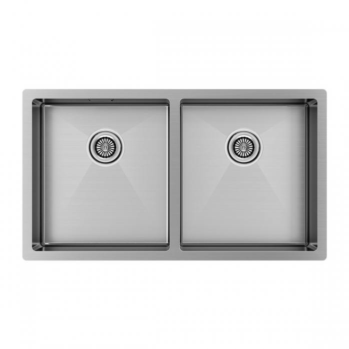 Мойка Paulmark нерж. сталь GERBERG 78/2 UNI, PM237844-BS, брашированная сталь, 780х440мм,