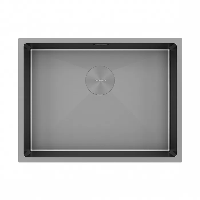 Кухонная мойка Paulmark Мойка нерж. сталь NEXT 58 UNI, PM215844-GM-M, матовая вороненая сталь, 580х440мм,