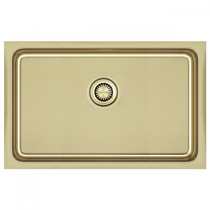 Мойка Paulmark нерж. сталь VISTA 74, PM307444-LG, светлое золото, 740х440мм,