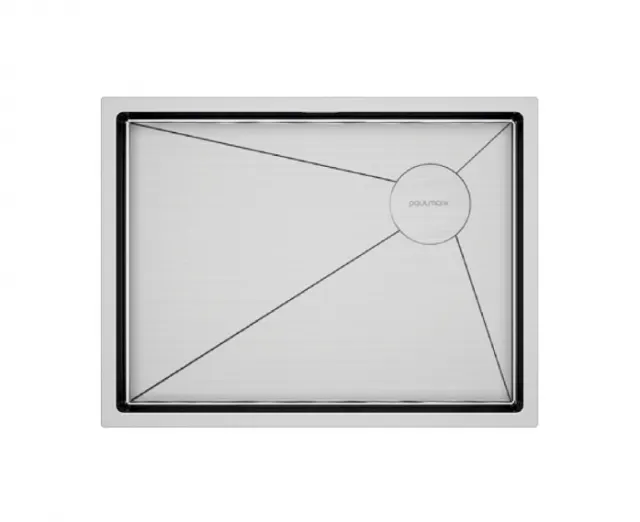 Мойка Paulmark нерж. сталь NEXT-SKEW 58 UNI, PM885844-BS, брашированная сталь, 580х440мм,