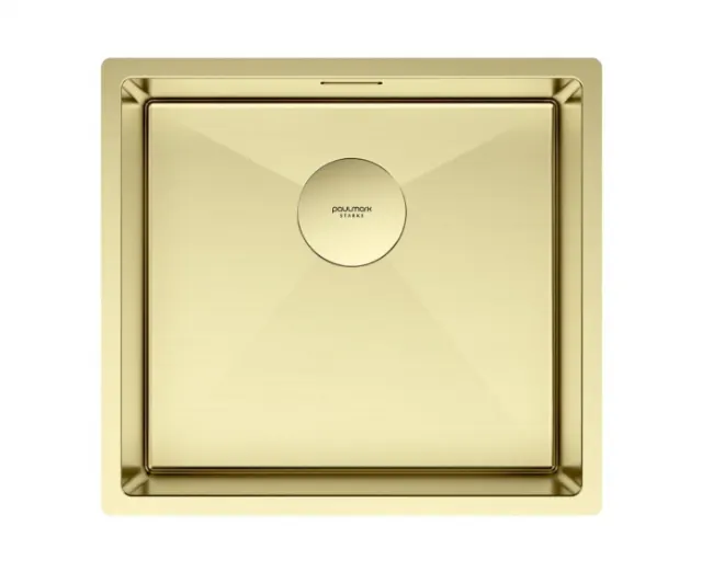 Мойка Paulmark нерж. сталь NEXT 48 UNI, PM214844-LG, светлое золото, 480х440мм,