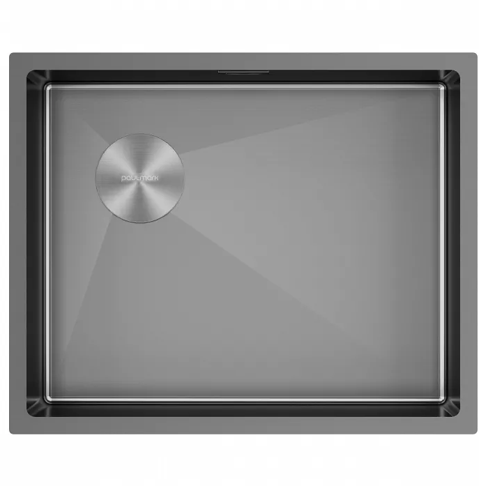 Кухонная мойка Paulmark Мойка нерж. сталь NEXT-SKEW 54-L UNI, PM885444-L-GM, вороненая сталь,540х440мм,