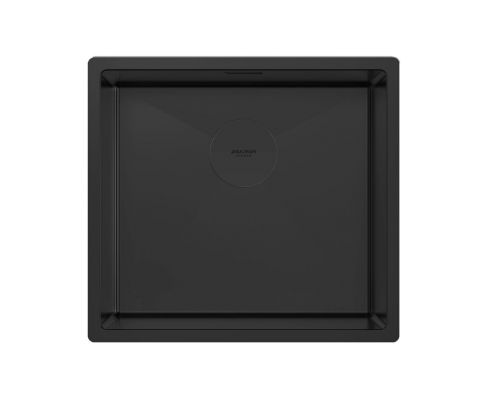 Мойка Paulmark нерж. сталь NEXT 48 UNI, PM214844-MBN, матовый черный, 480х440мм,