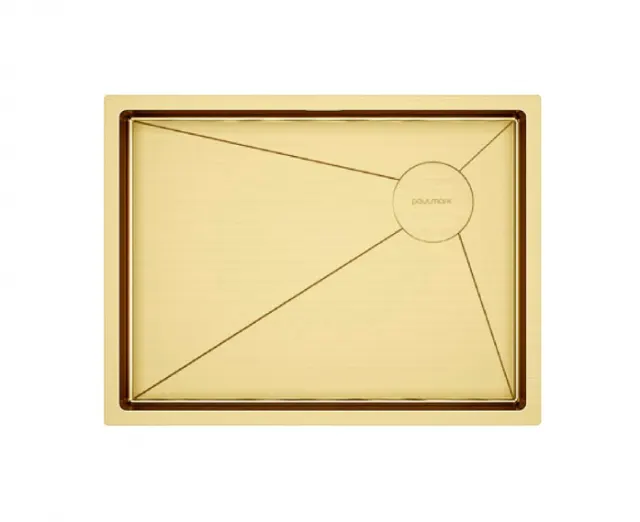 Мойка Paulmark нерж. сталь NEXT-SKEW 58 UNI, PM885844-BG, брашированное золото, 580х440мм,