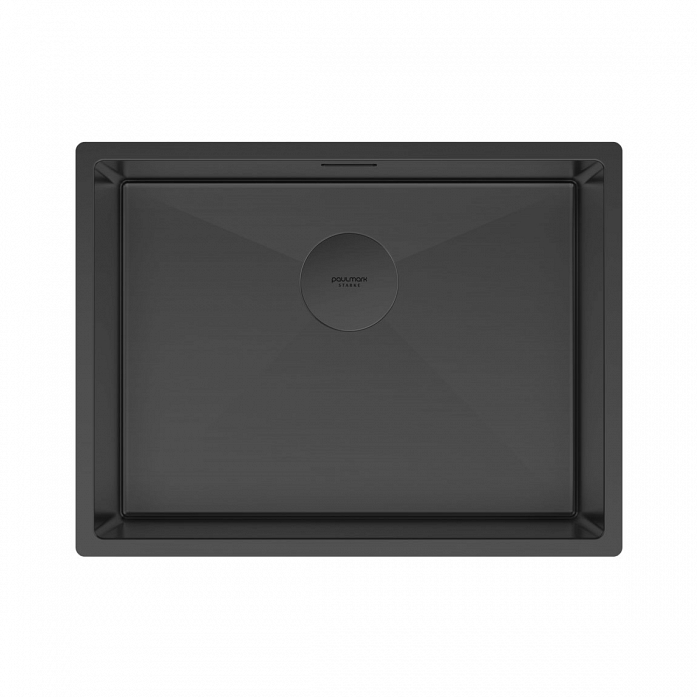 Мойка Paulmark нерж. сталь NEXT 58 UNI, PM215844-MBN, матовый черный, 580х440мм,