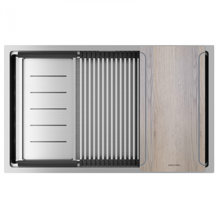 Мойка Paulmark нерж. сталь NEXT-MULTI SINK 74 UNI, PM787445-BS, брашированная сталь, 740х450мм,