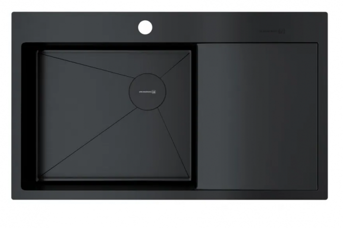 Мойка Omoikiri Akisame 86-GB-L Side графит 4997043