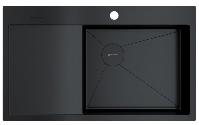 Мойка Omoikiri Akisame 86-GB-R Side графит 4997044
