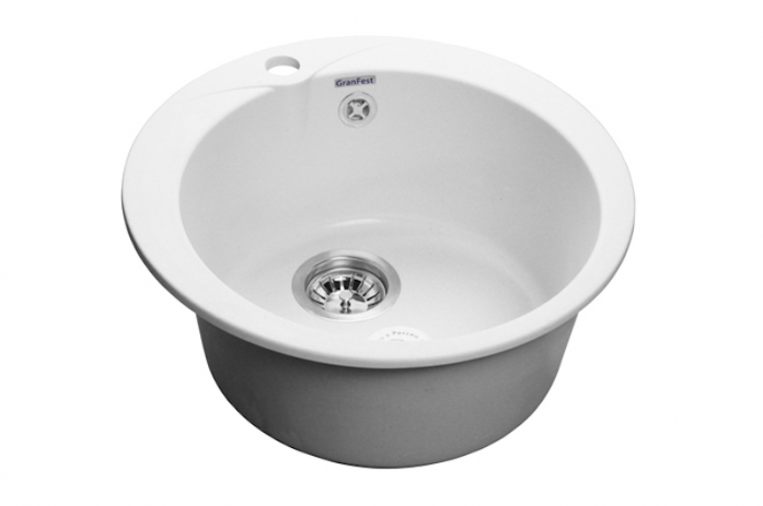 Кухонная мойка GranFest Rondo GF-R480 иней мрамор