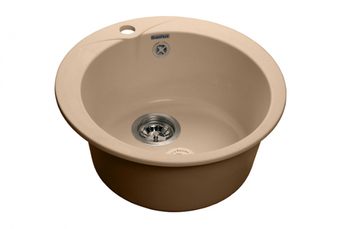 Кухонная мойка GranFest Rondo GF-R480 топаз мрамор