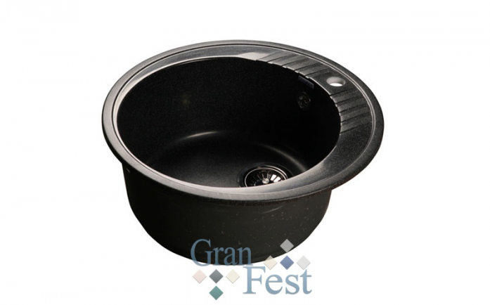 Кухонная мойка GranFest Rondo GF-R520 чёрный