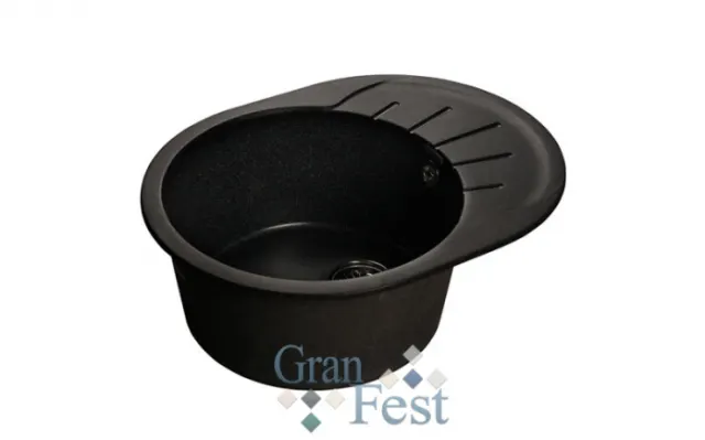 Кухонная мойка GranFest Rondo GF-R580L чёрный