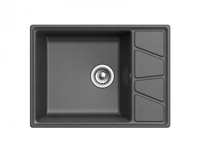 Мойка кухонная GranFest VERTEX GF-V-680L графит