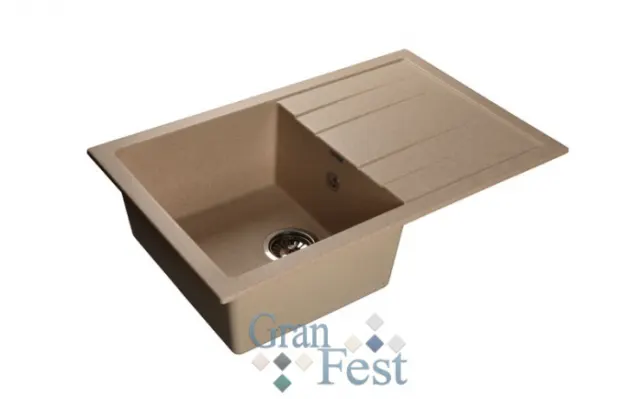 Кухонная мойка GranFest Quadro GF-Q780L песочный