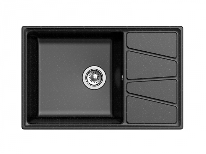 Мойка кухонная GranFest VERTEX GF-V-780L черный