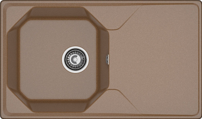 Мойка кухонная GranFest UNIQUE U-840L терракот