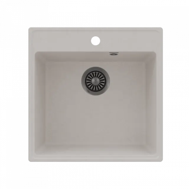 Кухонная мойка Maunfeld Perla 505 MFQS-505W кремовый
