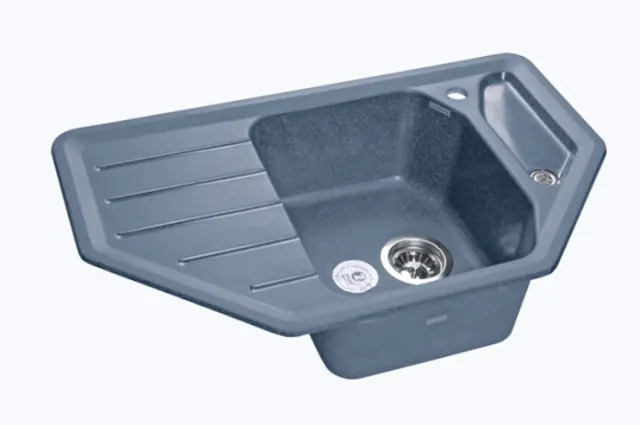 Кухонная мойка GranFest Corner GF-C-800E графит