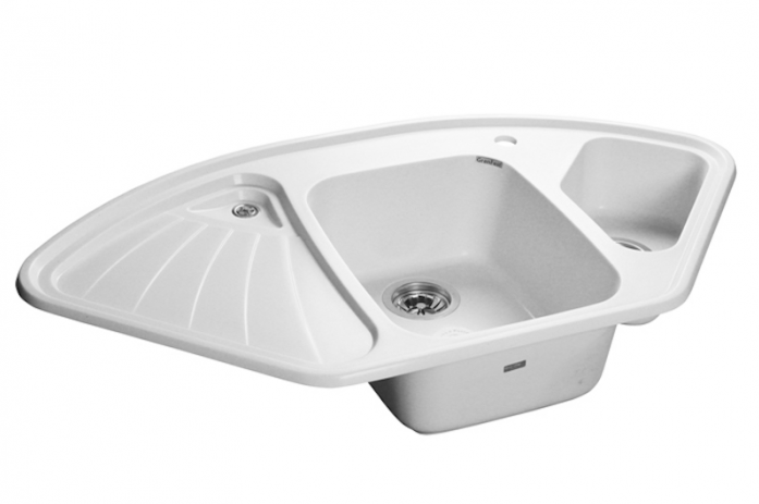 Кухонная мойка GranFest Corner GF-C-1040E мрамор иней