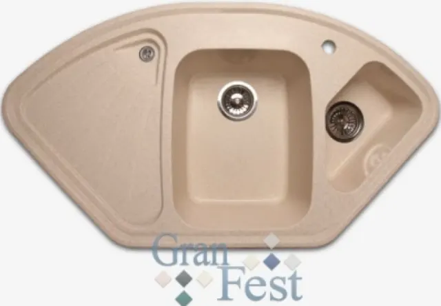 Кухонная мойка GranFest Corner GF-C1040E песочный