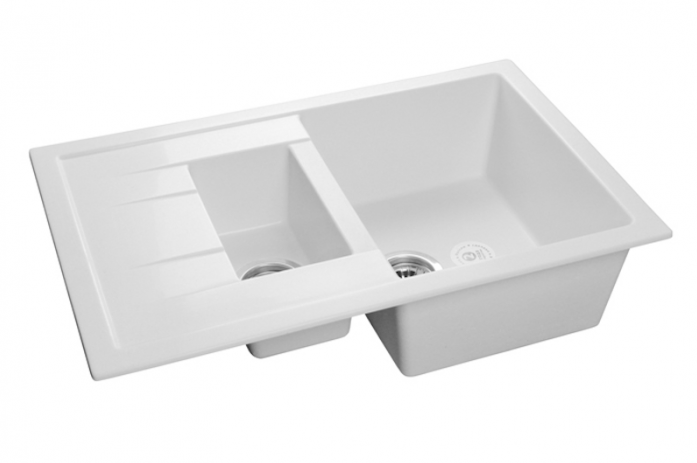 Кухонная мойка GranFest Quadro GF-Q775KL иней мрамор