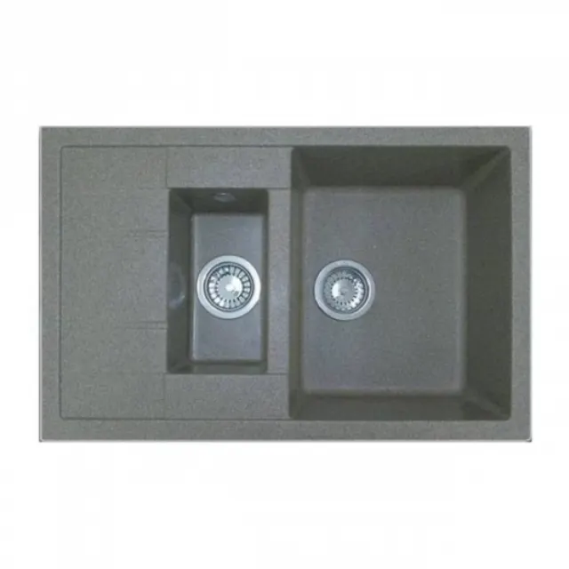 Кухонная мойка GranFest Quadro GF-Q775KL серый