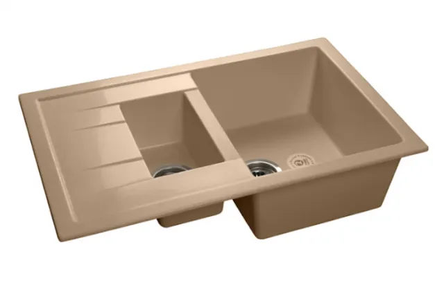 Кухонная мойка GranFest Quadro GF-Q775KL топаз мрамор