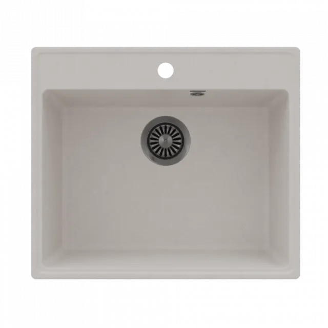 Кухонная мойка Maunfeld Perla 580 MFQS-580W кремовый