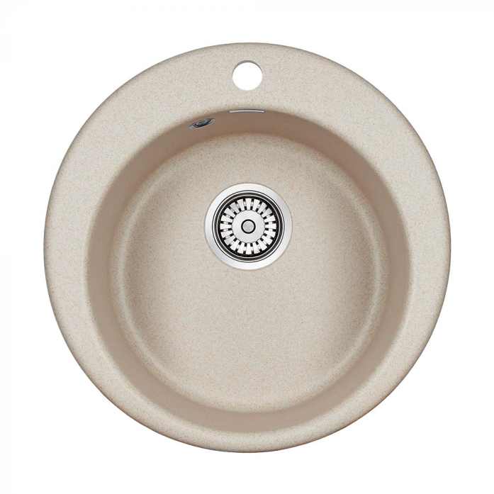 Кухонная мойка Paulmark Мойка GELEGEN 50, IT-GRANIT, PM404800-BE, бежевый, D475 мм,