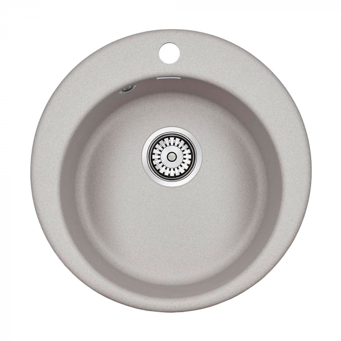 Кухонная мойка Paulmark Мойка GELEGEN 50, IT-GRANIT, PM404800-GR, серый, D475 мм,