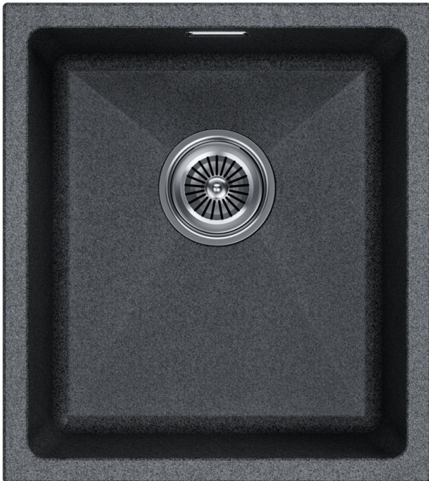 Мойка Paulmark LUMI 41UNI, IT-GRANIT, LU41-DG, графит, 410х460,
