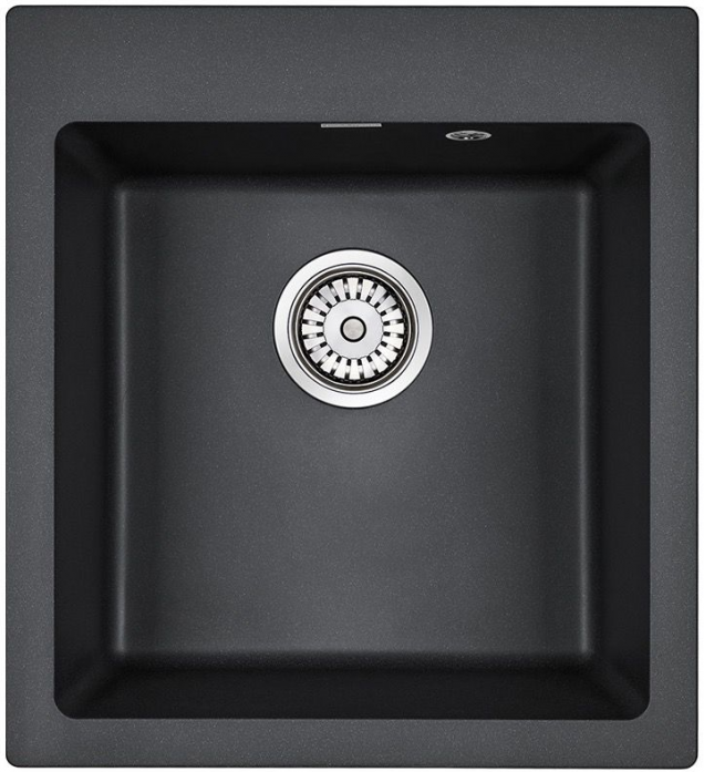Кухонная мойка Paulmark Мойка KANTE 45, IT-GRANIT, PM104651-AN, антрацит, 460х510 мм,